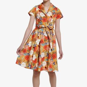 Disney Her Universe Jungle Cruise Retro Print Dress Size Medium